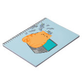 働くオレンジキャット ノートブック (左側)