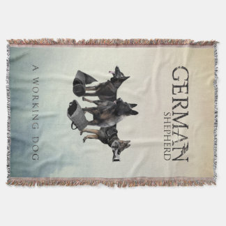 働くジャーマン・シェパード犬- GSD スローブランケット