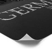 働くドイツの羊飼い犬 – GSD ポスター (角)