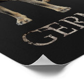 働くドイツの羊飼い犬 – GSD ポスター (角)