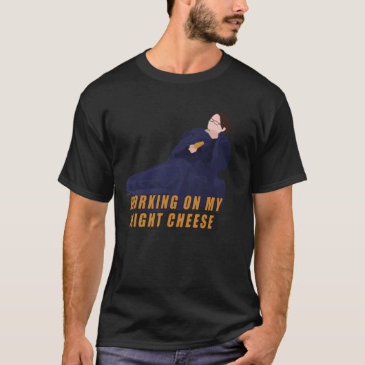働く夜のチーズギフト贈り物 フレンド Tシャツ (正面)