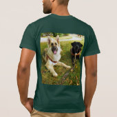 働く女の子のTシャツ Tシャツ (裏面)