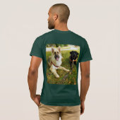 働く女の子のTシャツ Tシャツ (裏面フル)