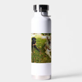 働く女の子 ウォーターボトル (左面)