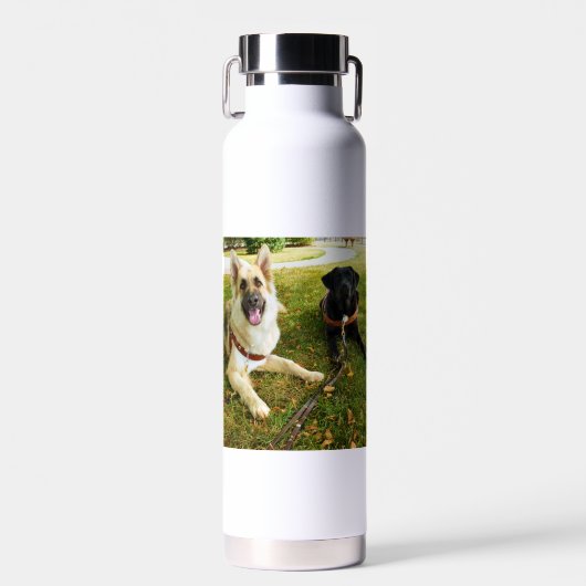 働く女の子 ウォーターボトル (正面)