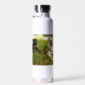 働く女の子 ウォーターボトル (右面)