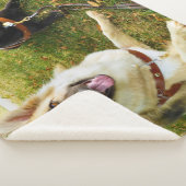 働く女の子 シェルパブランケット (3/4)