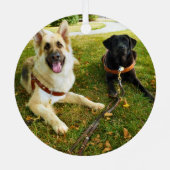 働く女の子 メタルオーナメント (裏面)