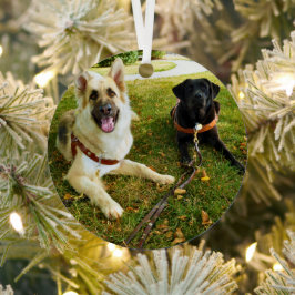 働く女の子 メタルオーナメント