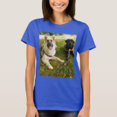 働く女の子 Tシャツ (正面)