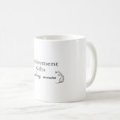 働く女性に退職金を贈る コーヒーマグカップ (正面右)