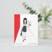 働く少女 ポストカード (スタンド正面)