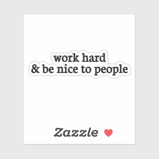 働く懸命と人に優しく、優しく、優しいm シール (シート)