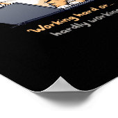 働く懸命又は働きにくい猫 ポスター (角)