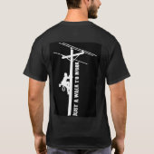 働く歩行 Tシャツ (裏面)