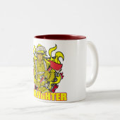 働く消防士 ツートーンマグカップ (正面右)