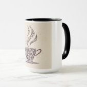 働く準備をする マグカップ (正面右)