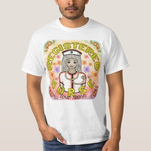 働く看護師 Tシャツ (正面)