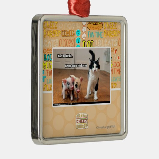 働くkitteh メタルオーナメント (右)