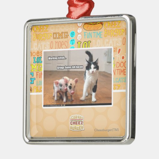 働くkitteh メタルオーナメント (左)