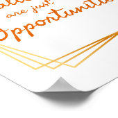 働前向きく女性のための肯定 ポスター (角)