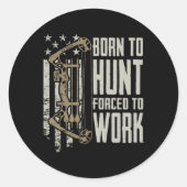 働生まれくことを余儀なくされた狩りに弓を付けおもしろい- Archery Bo ラウンドシール (正面)