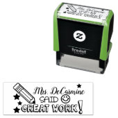 働素晴らしけ!先生スタンプ セルフインキングスタンプ (インサイチュ)