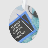 働誇りを持ったく懸命やる気を起こさせる オーナメント (正面)