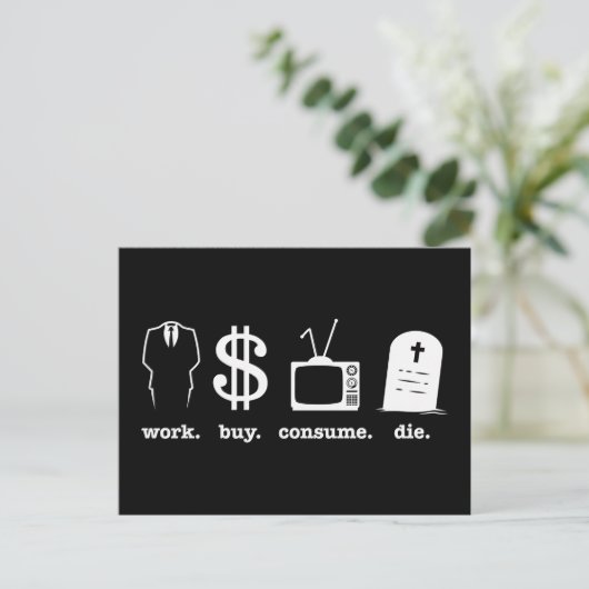 働買く ポストカード (スタンド正面)