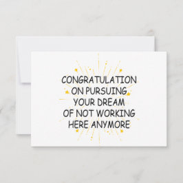 働離れき者の祝辞 サンキューカード