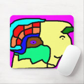 像の頭 マウスパッド (マウス)