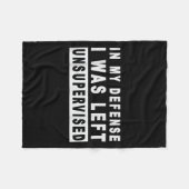 僕おもしろいの弁護は要らぬ離れ間に無かった フリースブランケット (正面(横))