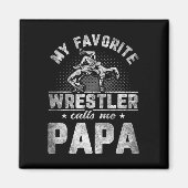 僕お気に入りのをパパの父の日と呼ぶ力士 マグネット (正面)