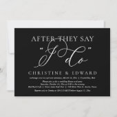 僕がそうすると言われた後結婚に、の駆け落ちディナー 招待状 (正面)