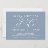 僕がそうすると言われた後結婚に、の駆け落ちディナー 招待状 (正面)