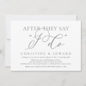 僕がそうすると言われた後結婚に、の駆け落ちディナー 招待状 (正面)