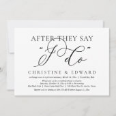 僕がそうすると言われた後結婚に、の駆け落ちディナー 招待状 (正面)