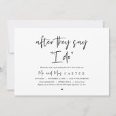 僕がそう言われた後、ポストのブ結婚ランチ 招待状 (正面)