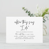 僕がそう言われた後、ポストのブ結婚ランチ 招待状 (スタンド正面)