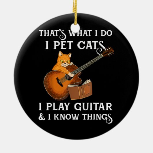 僕がギターで知っている猫を愛猫しているの遊は、そのこと セラミックオーナメント (裏面)