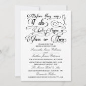 僕がグラスを一つ二つ上げようって言う前に 招待状 (正面)