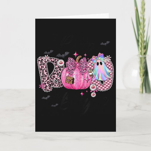 僕がブーをブージェに Funny Leopard Boujie Ghost カード (正面)