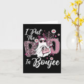 僕がブー（恐怖の） をブージー（高級な）ゴーストに変えた、面白いNKレパードハロウィン カード (黄色い花)