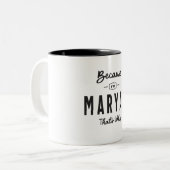 僕がマーヤムだから名前パーソナライズされただ ツートーンマグカップ (正面左)