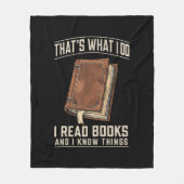 僕が本を書いて知読っているのはそれだ フリースブランケット (正面)