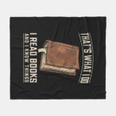 僕が本を書いて知読っているのはそれだ フリースブランケット (正面(横))