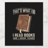 僕が本を書いて知読っているのはそれだ ワインラベル (シングルラベル)