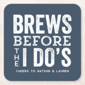 僕が海軍の前にブレーズ結婚をする スクエアペーパーコースター (正面)