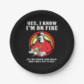 僕が燃えているのを溶接工が知っている ペーパープレート (正面)