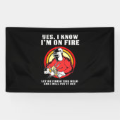 僕が燃えているのを溶接工が知っている 横断幕 (横)